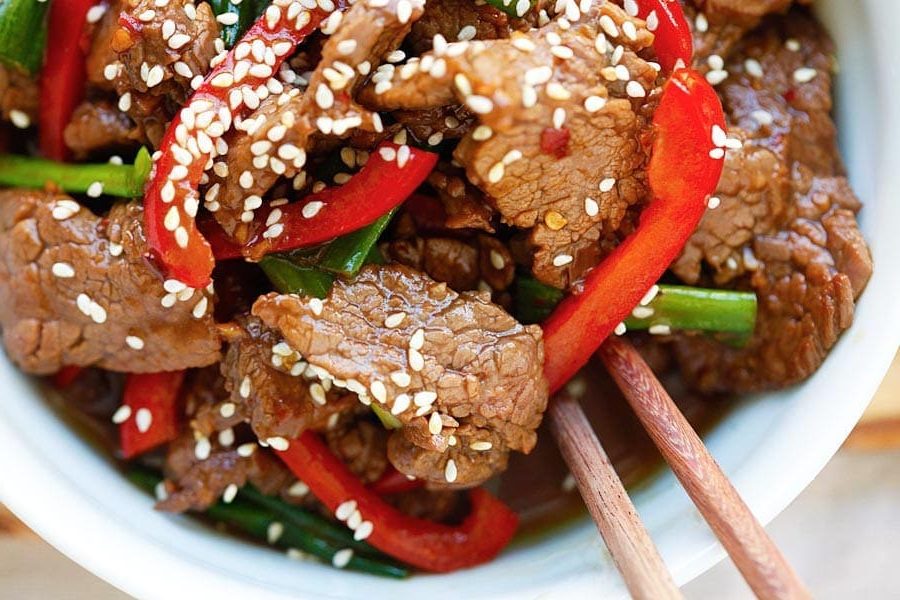 Кунжутная говядина