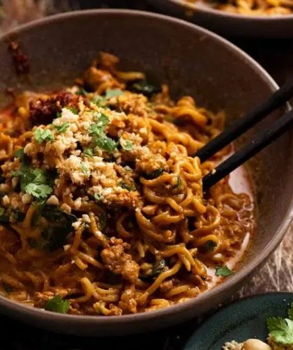 Тайская Куриная Арахисовая лапша
