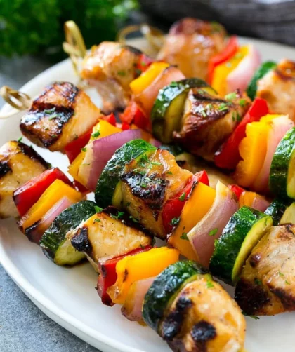 Куриные шашлычки на гриле