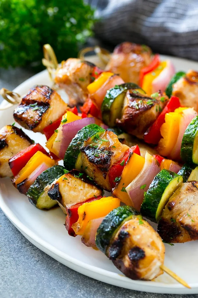 Куриные шашлычки на гриле