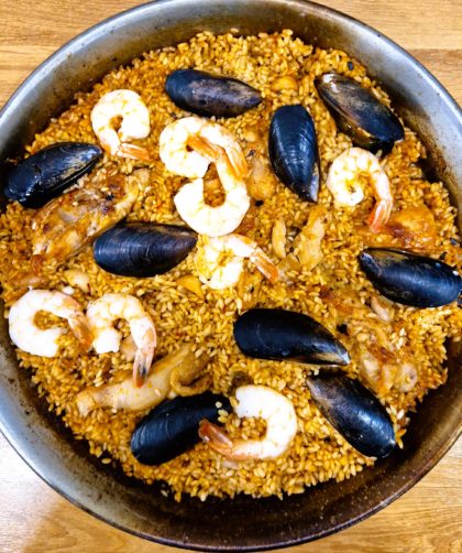 паэлья с морепродуктами