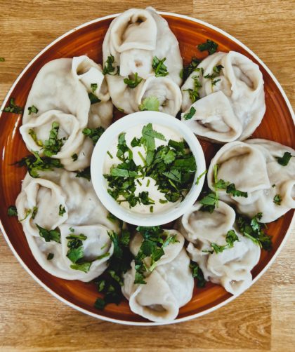 манты с бараниной
